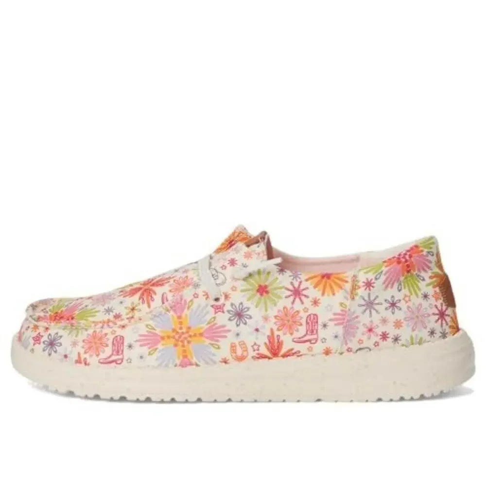 Hey Dude Wendy Western Cowgirl 44212-79U Kids US 12 Multi Slip On Shoes ZOGG3683